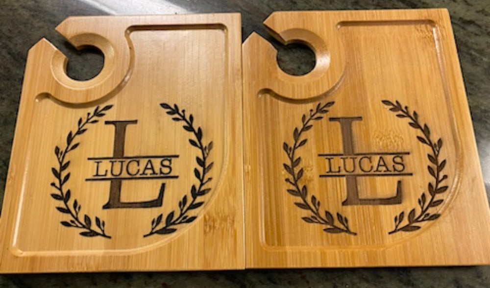 Two Personalized Appetizer Plates